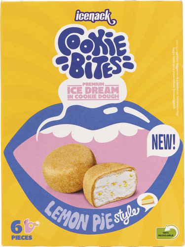 Icenack Cookie Bites Lemon Pie Style